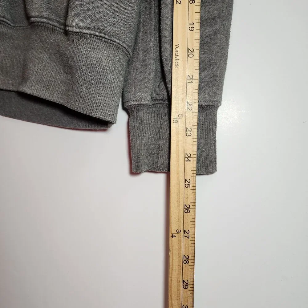 THE NORTH FACE Sweater Mens Medium Gray Full Zip Essential Hoodie Hiking Outdoor